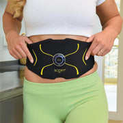 Entrenador abdominal EMS Max, estimulador muscular con controlador, cable de carga y banda extensible para el entrenamiento de los músculos abdominales