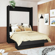 Cama Murphy contemporánea tamaño Queen brasileña con estante de Oakland Living Easy Lift