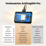 Dispositivo de diagnóstico OBD2 universal Topdon ArtiDiag600 Pro con 9 funciones de servicio
