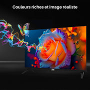 Televisor RCA de 32 pulgadas (80 cm) LED HD sin funciones inteligentes, con triple sintonizador (DVB-T/T2-C-S/S2), HDMI, VGA, reproductor multimedia USB, CI+ y modo hotel