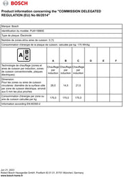 Bosch PUC611AA5E - Serie 2 - Placa de inducción - 3 zonas - Negro