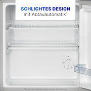 Minibar Bomann® 42 litros | Mini refrigerador para bebidas, ideal para oficina, camping y gaming | nevera pequeña silenciosa 39 dB | Minibar con puerta reversible | 51x45x45 cm | KB 7346 inox
