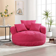 Sillón redondo tipo perezoso – Blanco/Azul/Gris/Amarillo/Naranja/Rojo rosa/Azul marino/Verde, asiento individual y doble