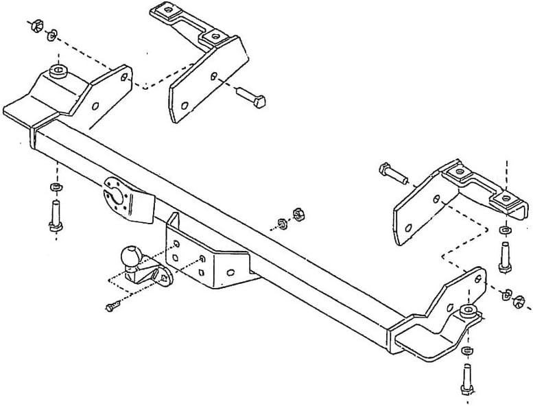 Enganche de remolque Peugeot Boxer (04/94-05/06) Estándar + Kit eléctrico universal de 7 pines para vehículo comercial - Bosal Oris
