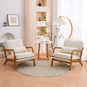Sillón decorativo tapizado de estilo moderno de mediados de siglo