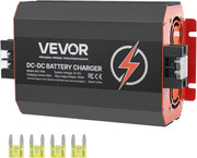 VEVOR Cargador de batería CC a CC 12 V 60 A 750 W para baterías de plomo-ácido, litio, AGM, GEL, fácil de instalar, cargador inteligente multietapa para automóviles, vehículos recreativos, camiones, barcos