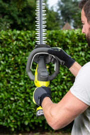 RYOBI - Cortasetos lineal 18V - Diseño en línea - Cuchillas 55 cm - apertura 24 mm - HedgeSweep - 1 batería Lithium+ 18V 2,0 Ah y 1 cargador 1,5 A - RY18HT55A-120