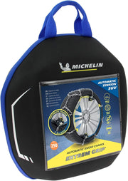 MICHELIN EXTREM GRIP AUTO 4x4, cadenas de nieve metálicas especiales para 4x4, SUV, autocaravanas, vehículos comerciales, N.º 250 - Tensión automática - Eslabones de 13 mm - Adherencia óptima en nieve y hielo