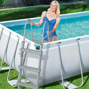 Piscinas rectangulares Bestway Power Steel, gris