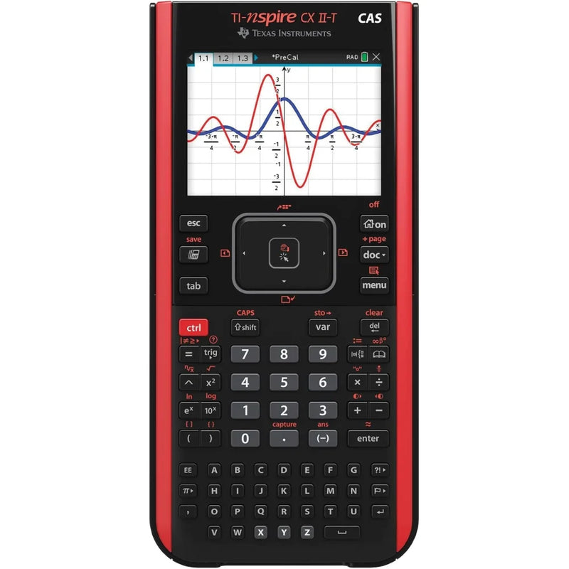 Calculadora gráfica TI-Nspire CX II-T CAS 800 funciones pantalla a color visualización 3D LCD gráfica