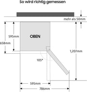 Frigorífico combi Samsung, frigorífico con congelador, 203 cm, 390 l de volumen total, 114 l de congelador, modo AI Energy, aspecto de acero inoxidable, RL38C600CSA/EG
