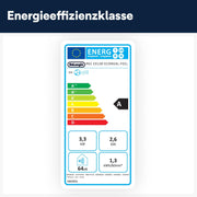 De'Longhi Pinguino PAC EL112 CST WiFi, aire acondicionado portátil con tecnología MyEcoRealFeel para habitaciones de hasta 110 m³, 11.000 BTU/h, 2,9 kW, 63 dB, función de deshumidificación, A+, control por aplicación y voz, blanco
