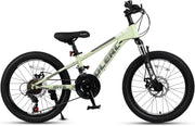 Bicicleta de montaña para niños Glerc Skyline de 20-24 pulgadas para niños y niñas, bicicleta infantil para adolescentes de 6 a 18 años, bicicleta de 21 velocidades con suspensión delantera y frenos de disco, varios colores