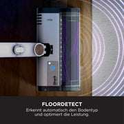 Aspiradora sin cable Shark Detect Clean & Empty, potencia de succión potente, DirtDetect, base de autovaciado de 2 l, 60 min, Anti Hair Wrap, accesorio para mascotas, multisuperficies y rincones, blanco IW3612EUT