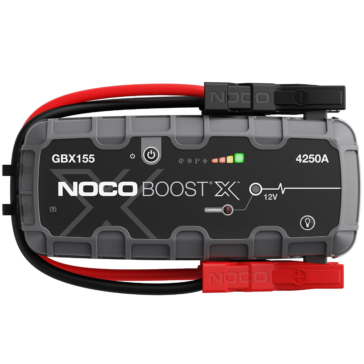 Arrancador de batería de litio UltraSafe 12V NOCO Boost X GBX155 4250A para motores de gasolina de 10,0L y diésel de 8,0L con cables de arranque