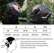 ACLFFSHOP Casco de moto modular Bluetooth con homologación ECE, casco abatible para adultos con doble visera para protección contra impactos, casco integral de moto para hombre y mujer M~XXL