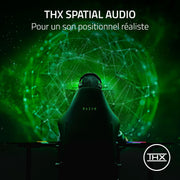 Razer Kraken V4 Pro - Auriculares inalámbricos para juegos con centro de control - Tecnología háptica Sensa HD (centro de control OLED, transductores Triforce de 40 mm, HyperSpeed y Bluetooth, audio espacial THX, RGB) Negro