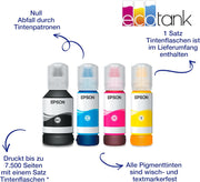 Impresora multifunción de inyección de tinta con depósito de tinta EcoTank ET-5850 DIN-A4 con Wi-Fi y fax