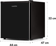 KLARSTEIN Garfield Eco - Congelador pequeño, 34 L, 4 estrellas, 117 kWh/año, 2 niveles, 41 dB, estante extraíble, independiente, aprox. 44 x 52 x 47 cm (ancho x alto x fondo) - Negro