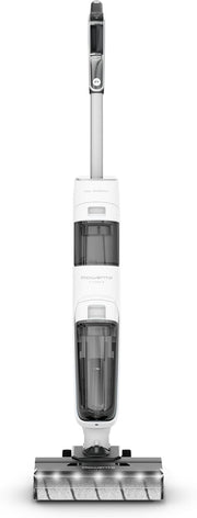 Rowenta X-Clean5, Aspiradora fregona sin cable, limpieza 2 en 1, modo de detección automática, iluminación LED, autolimpieza, secado con aire caliente, GZ5557EE, blanco/negro