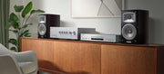 Reproductor de CD Yamaha CD-S303 con convertidor digital-analógico de alto rendimiento de 24 bits/192 kHz, modo Pure Direct, puerto USB, compatible con audio de alta resolución, plata