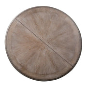 Mesa de comedor redonda de pedestal Magnolia Manor con extensiones expandibles - 2 acabados
