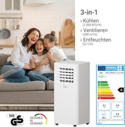 SUNTEC Aire acondicionado portátil Impuls 2.6 Eco R290 – Aire acondicionado móvil y silencioso con tubo de escape – Enfriador y deshumidificador para habitaciones de hasta 34 m² – Refrigeración móvil para hogar y oficina – 9.000 BTU | 2600 vatios