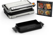 Tefal Optigrill 4 en 1 XL, parrilla inteligente, funciones de barbacoa, horno y comida completa, 9 programas, modo manual, apertura de 180°, XL para 8 personas, GC784D10