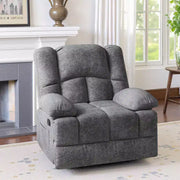 Sillón reclinable mecedor extragrande MAYEERTY Limestone para sala de estar de adultos
