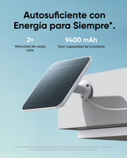 Cámara de vigilancia eufy Security WiFi 4G LTE S330, 4K UHD con movimiento horizontal y vertical, alimentación solar inalámbrica por panel solar, seguimiento de personas/vehículos por IA, con tarjeta SIM (Reacondicionado)