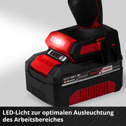 Atornillador de impacto inalámbrico profesional Einhell IMPAXXO 18/450 (1x4,0Ah) Power X-Change (18 V, 450 Nm, sin escobillas, inserción de cuadradillo exterior, incl. batería de 4 Ah, cargador, juego de vasos)