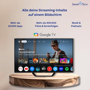 Smart Tech QLED 43QG06V2 Televisor Google TV HDR con resolución 4K UHD, Bluetooth y triple sintonizador, Smart TV 43QG06V2 (2026)