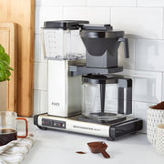 Moccamaster KBG Select, cafetera, cafetera retro, café de filtro, color blanco hueso, 1,25 L