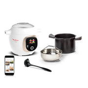 Cookeo+ Connect 200 recetas Blanco, con cucharón incluido