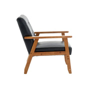 Juego de 2 sillas decorativas de estilo moderno de mediados de siglo con mesa auxiliar