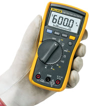 Multímetro digital Fluke 115 True-RMS, voltaje AC/DC, corriente, resistencia, capacitancia, frecuencia, prueba de diodos, CAT III 600V