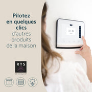 somfy 1871229 – Videoportero V350 Connect | Interfono conectado | Pantalla de 7 pulgadas | Visión nocturna | Gestión de visitas a distancia mediante la aplicación Protect | Control de hasta 5 equipos motorizados RTS