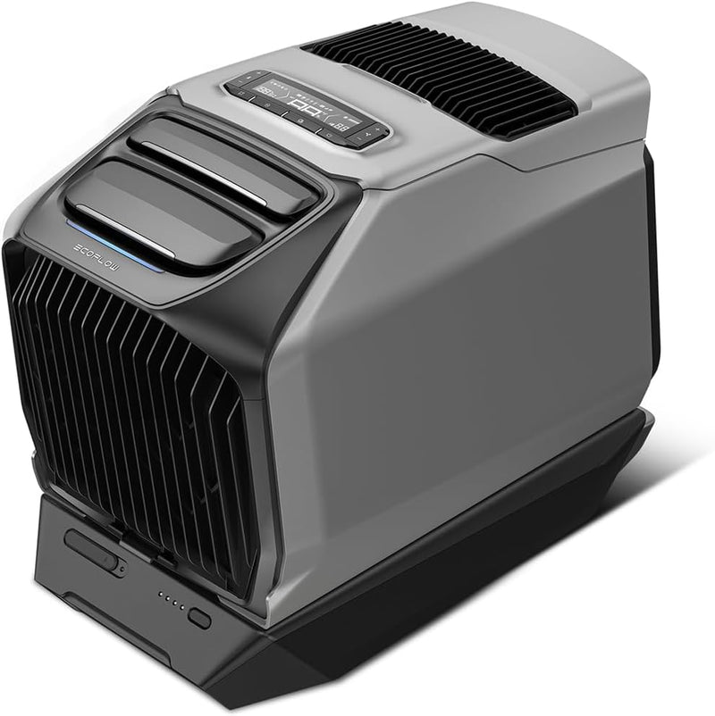 ECOFLOW WAVE 3 Aire acondicionado portátil con batería adicional de 1024 Wh, refrigeración de 1800 W/6100 BTU, calefacción de 2000 W/6800 BTU, 8 horas de autonomía, control por aplicación, aire acondicionado móvil para camping, autocaravanas y SUV