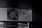 METRO Professional Refrigerador de bebidas GSC4280B, metal/vidrio, 280 L, refrigeración ventilada, 210 W, con cerradura, negro