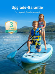 Tabla de Stand Up Paddle Niphean con asiento, tabla de SUP (ultraligera) para mujer, tabla de paddle surf con aleta estabilizadora StabilTrac +30%, tabla de paddle inflable antideslizante, apta para yoga y mascotas