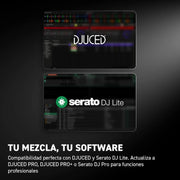 Controlador de DJ USB de 2 decks Hercules DJControl Inpulse 500 para Serato DJ Lite y DJUCED