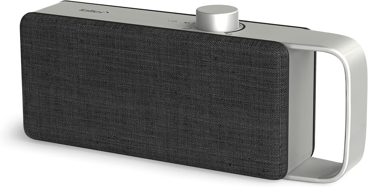 Altavoz/barra de sonido para TV Faller Oskar con Clear Voice (portátil, inalámbrico, fácil manejo, carcasa de aluminio)