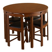 Juego de comedor redondo compacto de 5 piezas Harrisburg Tobey