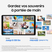 Samsung Galaxy Tab A11 8.7" 4G 64 GB, tableta Android, 4 GB de RAM, sonido 3D, gris, cargador de pared rápido de 25 W incluido, versión FR