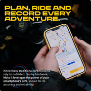 Navegador para moto Beeline Moto II, navegación global, interfaz de minimapa, 14h de batería, IP67, USB C, soporte de correa