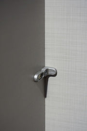 Armario de puertas batientes möbelando >Clack< en lacado blanco de alto brillo - 91x199x58cm (ancho x alto x fondo)