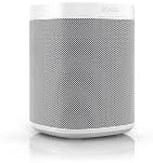 Altavoz inteligente Sonos One, negro – Altavoz Wi-Fi inteligente con control por voz Alexa, Google Assistant y AirPlay – Altavoz multiroom para streaming de música ilimitado