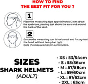 Shark, Casco de moto modular OXO Blank Negro Mate KMA