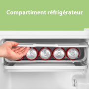 Comfee' RCD93WH2(E) Frigorífico de una puerta, 93 L, Control de temperatura, Instalación bajo encimera, Silencioso, Blanco