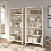 Librero alto de 5 estantes Salinas (juego de 2) de Bush Furniture